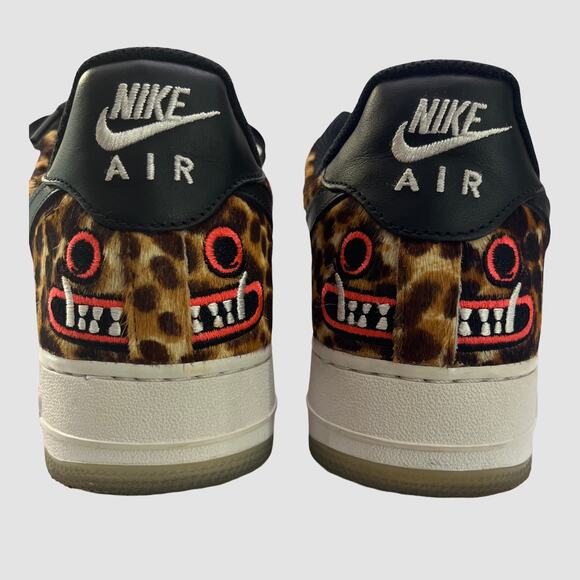 Nike Air Force 1 Low Los Primeros Saner Leopard Print Black Men’s 9 AH7738-001 - Picture 3 of 12